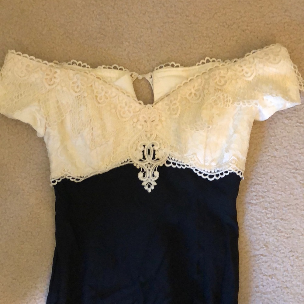 Formal off-the-shoulder dress